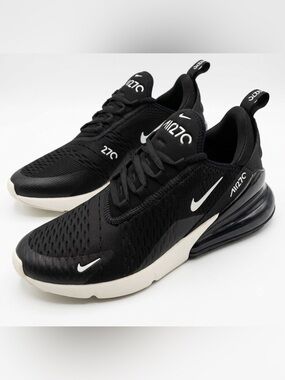 Nike BlackWhite Air Max 270 Athletic Sneakers Running Shoes Woman Lady Size 9.5